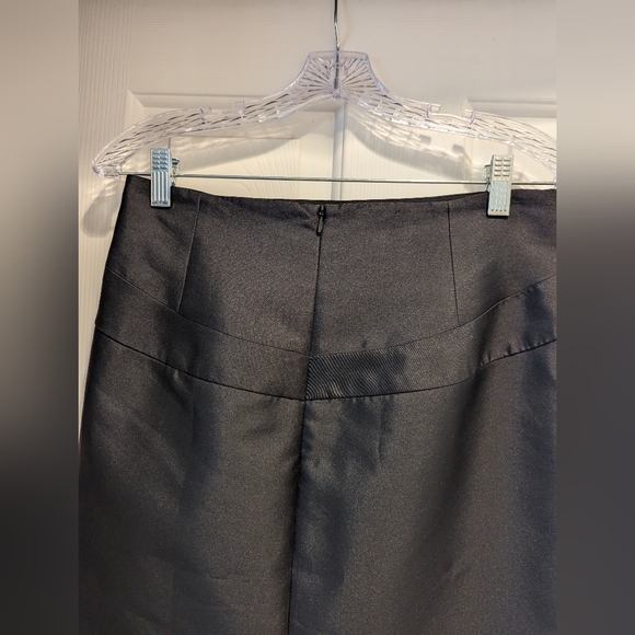 Armani Collezioni Black Pencil Skirt Size 8 silk blend zipper back Made in Italy - Picture 7 of 10